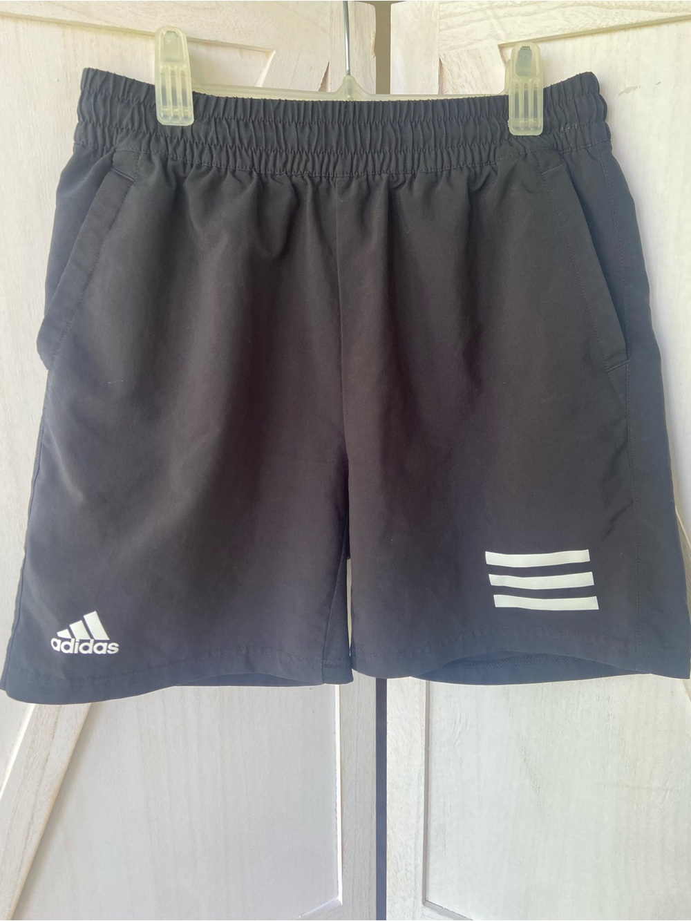 Adidas Boys Black Tennis Shorts Aeroready, Size 13/14